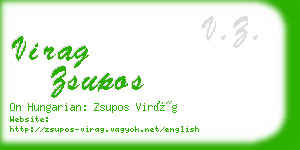 virag zsupos business card